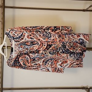 EUC N Touch navy paisley top, size XL